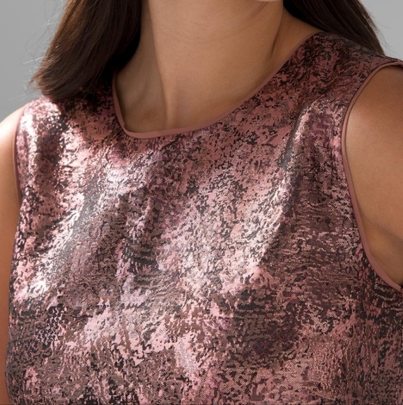 WHBM Metallic Snake Print Jacquard Dress - Picture 3 of 4